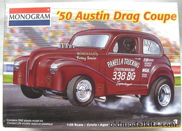Monogram 1/25 1950 Austin Drag Coupe, 85-7698 plastic model kit